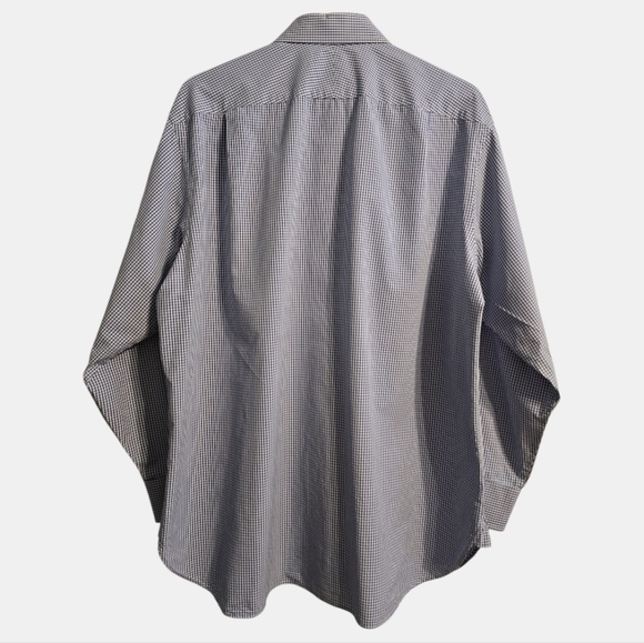 Charles Tyrwhitt Classic Fit Shirt 18x35 Blue Check Smart-Casual Professional - Picture 6 of 9